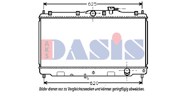 AKS DASIS radiatorius, variklio aušinimas 100360N